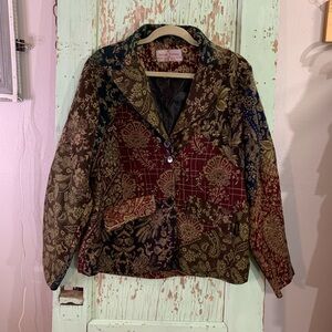 Sacred Threads Multicolor Patchwork Blazer